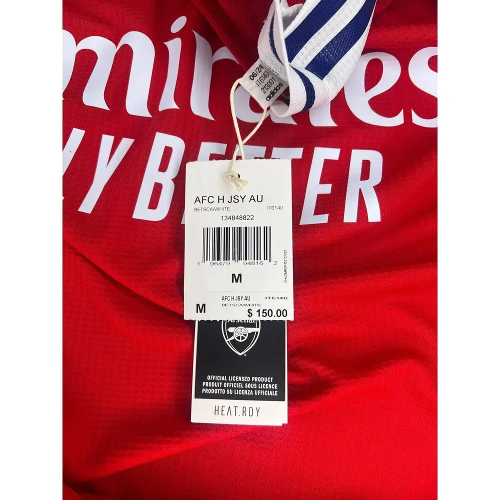 Adidas Arsenal 2024/25 Home Authentic Match Jersey Size Medium Mens